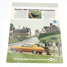 1973 Chevrolet Nova Hatchback Coupe Print Ad 10.5x13.5" - $8.00