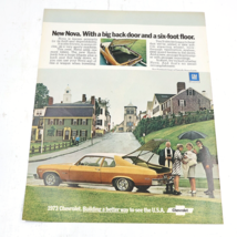 1973 Chevrolet Nova Hatchback Coupe Print Ad 10.5x13.5&quot; - £6.37 GBP