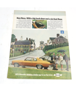 1973 Chevrolet Nova Hatchback Coupe Print Ad 10.5x13.5&quot; - £6.27 GBP