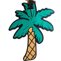 Luggage Tag Palm Tree Identification Label Suitcase Backpack ID Travel Charm PVC - £9.09 GBP