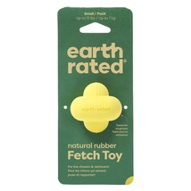 earth Rated Dog Fetch Toy Yellow Rubber Small - £7.05 GBP