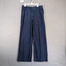 Talbots Women&#39;s 6P Wide Straight Leg Denim Jeans Pants, Cottage Preppy C... - $32.00
