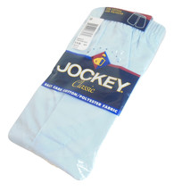 Mens Jockey Classic Blue Cotton Polyester Tapered Boxers 38 Knit Waistband Fly - £12.74 GBP