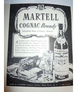 Vintage Martell Cognac Brandy Print Magazine Advertisement 1946 - $5.99