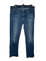 Levis Strauss Women&#39;s Jeans Mid-Rise Stretch Modern Straight Leg Denim B... - £15.64 GBP