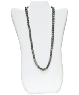 Jewelry Display 14&quot; Stand White Faux Leather Necklace Easel Display Orga... - $261.70 MXN
