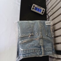 Old Navy RN#54023 Women's Blue Cotton Blend Frayed Bottom Denim Skirt Size 14 image 8