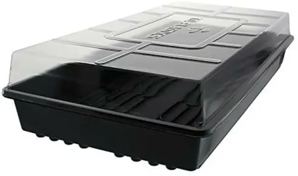 Solid Trays And Humidity Dome Lids 10 Each Propagation And Seed Starting Trays G - £83.11 GBP