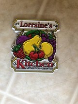 Lorraine&#39;s  Kitchen Satisfaction Guaranteed ULD Refrigerator Magnet Vintage - $13.97