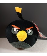 Angry Birds Bomb the Black Bird 6&quot; Plush Stuffed Toy Video Game Doll Rovio  - $27.73 CAD