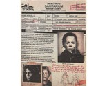 1978 Halloween Smiths Grove Sanitarium Michael Myers Haddonfield Illinois  - £2.43 GBP