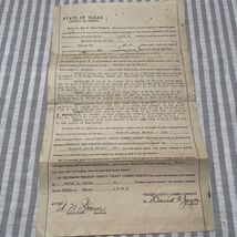 Trinity County Lumber Co Deed Of Sale 1917 signed David G Joyce - $22.38