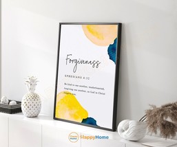 Ephesians 4:32 Forgivene Wall Art Bible Verse Scripture Art Christian Decor-P985 - £19.05 GBP+