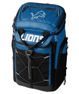 Detroit Lions Cooler Backpack Blue Black 26-Can Bottle Opener Hiking Picnic - $1,978.03 MXN