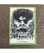 1963 Rosan Terror Famous Monsters Series Card She Cyclopse #51 GREEN RAR... - £73.24 GBP