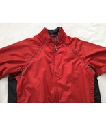 NOVARA Men&#39;s Size XL Athletic CYCLING RUNNING Full Zip Orange Red Jacket - $40.72 CAD