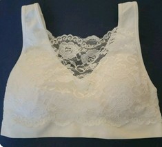 New Mix White Lace Bralette Removeable Pads ONE Size - £7.58 GBP