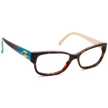 Gucci Eyeglasses GG 3569 WQ2 Havana/Aqua on Tan Butterfly Frame Italy 52... - £239.79 GBP