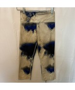 Lululemon Wunder Under Crop Leggings Size 4 Blue Tie Dye Yoga Pants - $54.69 CAD