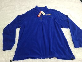 NEW NCAA Illinois Illini Big Ball Sports Blue Fleece 1/4 Zip 2XL Emboridered NWT - £6.49 GBP