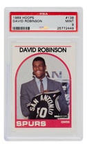 Dave Robinson 1989 Hoops #138 Spurs Rookie Basketball Card PSA/DNA Mint 9 - £115.50 GBP