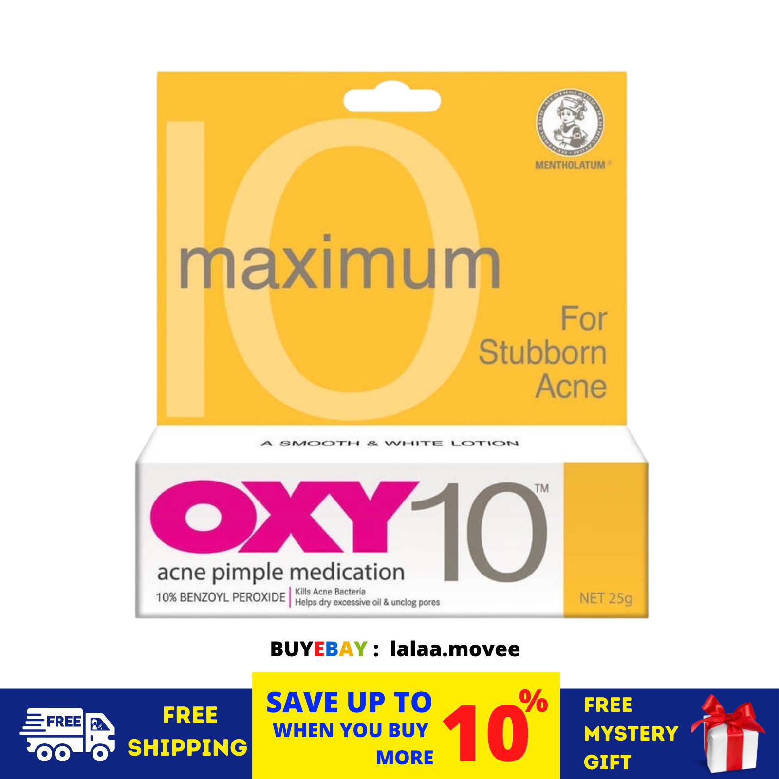 Primary image for OXY 10 25g Maximum For Stubborn Acne Pimple Medication and Treatment