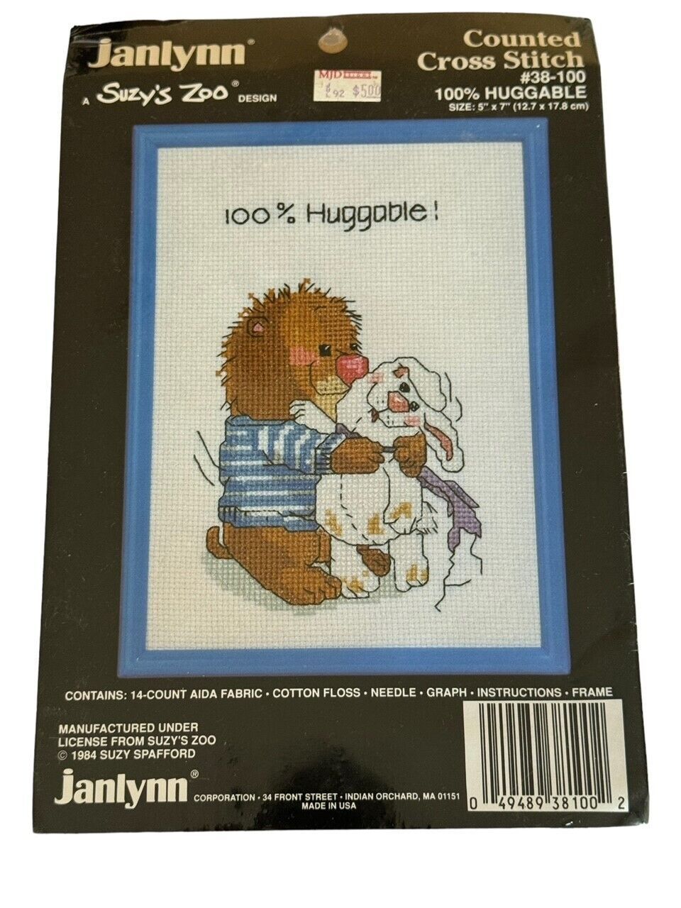 Primary image for Suzys Zoo Counted Cross Stitch Kit Janlynn 100 Percent Huggable Bunny Doll