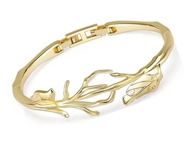 Rose Gold Tennis and Yellow Gold Bangle Bracelet - £146.30 GBP