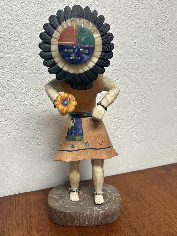 16” Large Signed Katsina Kachina Sun Face Hand Carved Stone Native Ameri... - $247.50 16” Large Signed Katsina Kachina Sun Face Hand Carved Stone Native Ameri... - $247.50