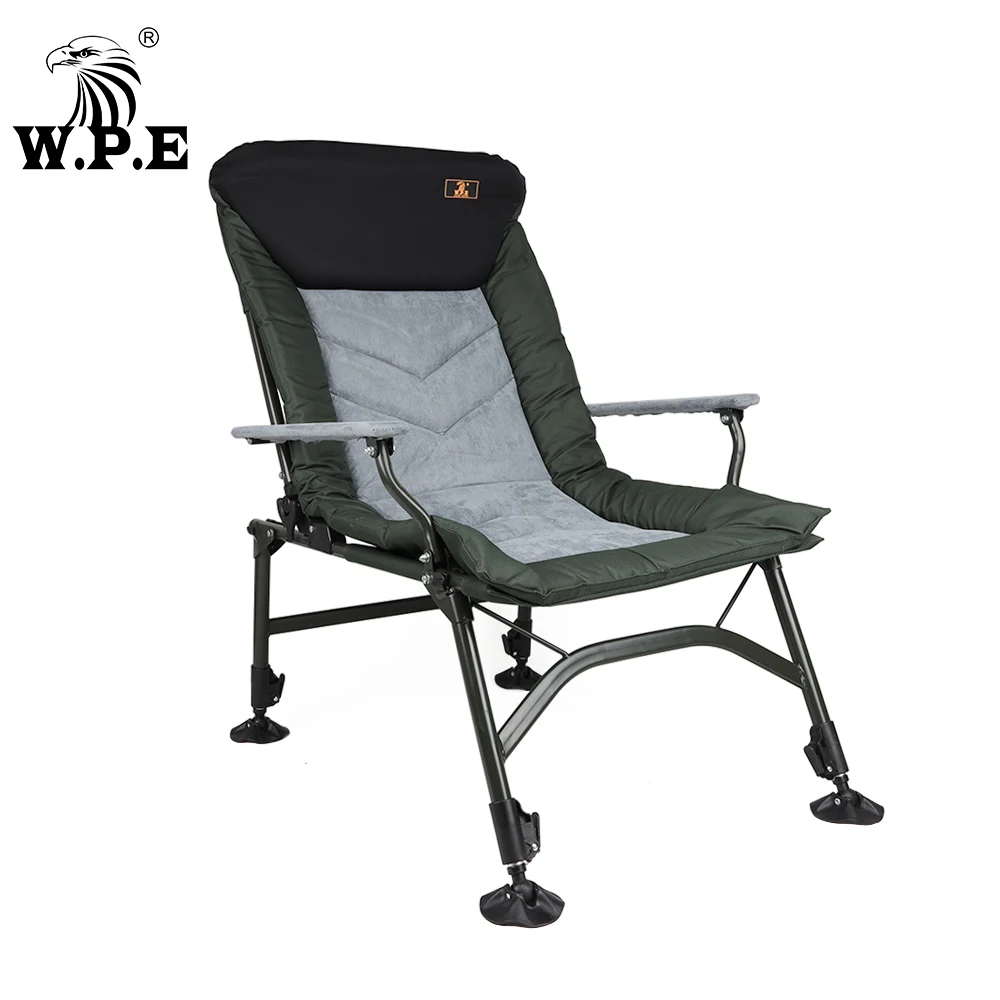 W.P.E Fishing Chair Oxford Cloth Metal Structure Beach Chairs Adjustable - £238.04 GBP