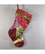18&quot; Multi Colored Quilted Christmas Stocking Rauch Industries 2005 Vintage - $184.47 MXN