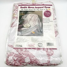 Vintage American Weavers Double Woven Jacquard Throw American Quilt Firs... - $39.99