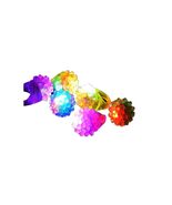 C&amp;H Solutions Novelty 72 ct Flashing LED Bumpy Rings Blinking Soft Jelly... - $547.80 MXN