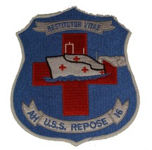 USS Repose Hospital Ship AH-16 Restitutor Vitae Patch - Standout Colors - Vetera - £9.25 GBP