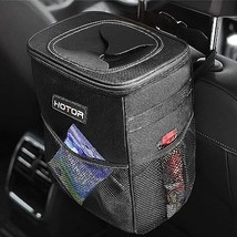 HOTOR Trash Can with Lid and Storage Pockets - £21.80 GBP