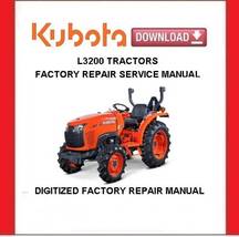 KUBOTA L3200 Tractors Workshop Service Repair Manual - $20.00