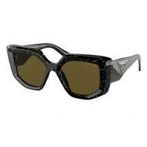 PRADA PR14ZS 19D01T Black/Yellow Marble/Dark Brown 50-18-140 Sunglasses New A... - £161.59 GBP
