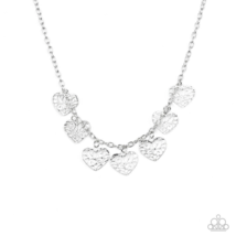 Paparazzi Less Is Amour Silver Necklace - New - $4.50