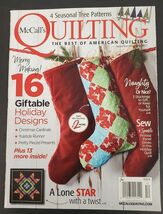 McCall's Quilting Magazine Nov Dec 2017 A Lone Star with A Twist - $7.59