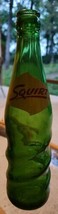 Vintage Squirt Green Glass Soda Pop Bottle Twist Never An After-Thirst 12 Ounce - £19.39 GBP