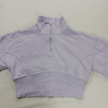 Offline by Aerie RN#54485 Girl's Small Lavender 1/4 Zip Pullover Sweatshirt image 12