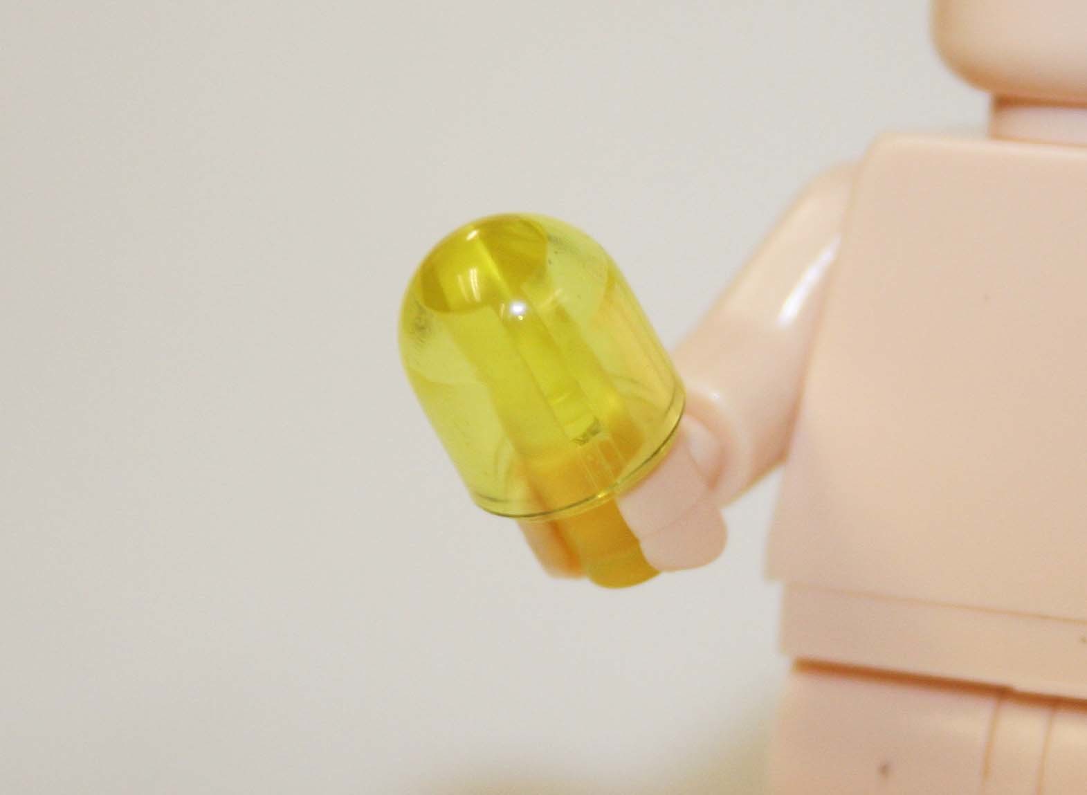 MZ Yellow Round Light Clear Object Construction Piece Action Minifigures - $1.95