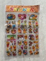 Winnie The Pooh and Friends Deadstock Y2K Sticker Sheet Sealed Colorful Kawaii - $12.16