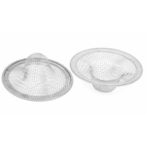 Small Mesh Sink Strainers Stainless Steel Basket Drain Bath Kitchen 2-pc... - $12.97