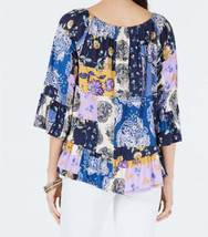 Style &amp; Co Womens Petite Printed Off The Shoulder Top,Large Petite - £29.25 GBP