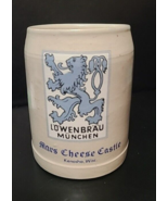 LOWENBRAU MUNICH LION SALT GLAZED STONEWARE BEER MUG STEIN West Germany ... - $19.99