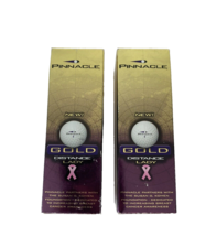New 2 Sleeves Pinnacle 1 Gold Lady Golf Balls Susan G. Komen Edition-Box of 6 - $8.56