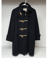 Vtg WINDMILL Fashion Wool Coat Navy Nautical Rope Toggle Buttons W/Hood ... - $1,746.08 MXN