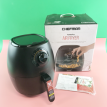 Chefman TurboFry 3.6Qt 3.5L Air Fryer Oven Dual Control Temperature-Black#NO3481 - £30.83 GBP