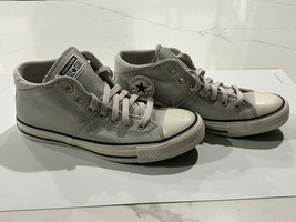 Converse Woman’s Chuck Taylor All Star Madison Mid Leather Pale Putty Size 9.5 - £39.52 GBP